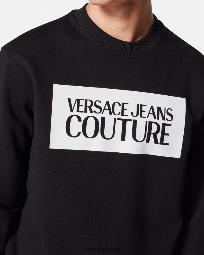 Schwarz Logo-Sweatshirt Versace Männer Kleidung 8N4XJD2377