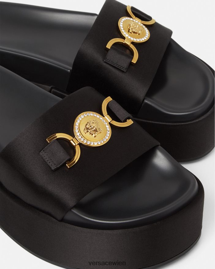 Schwarz Medusa \95 Plateausandalen Versace Frauen Schuh 8N4XJD455