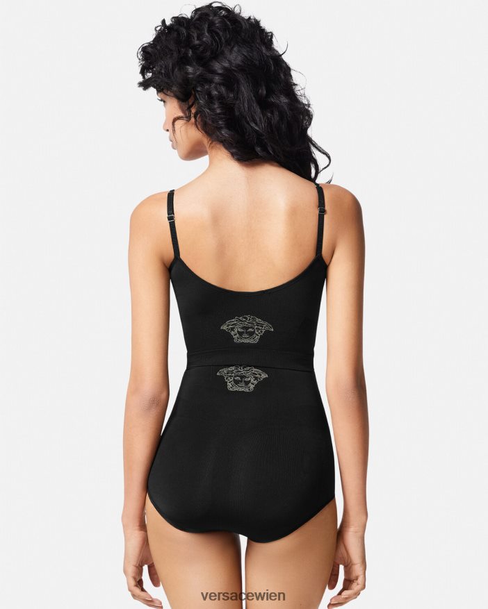 Schwarz Medusa-Shapewear-Bralette Versace Frauen Unterwäsche und Strandbekleidung 8N4XJD1062