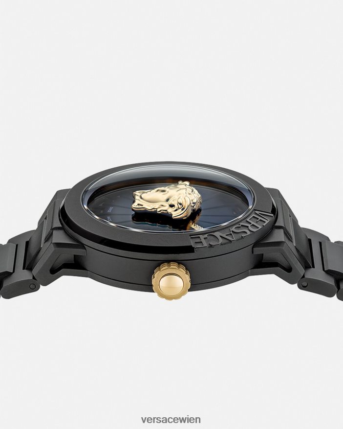 Schwarz Medusa Unendliche Uhr Versace Frauen Zubehör 8N4XJD994