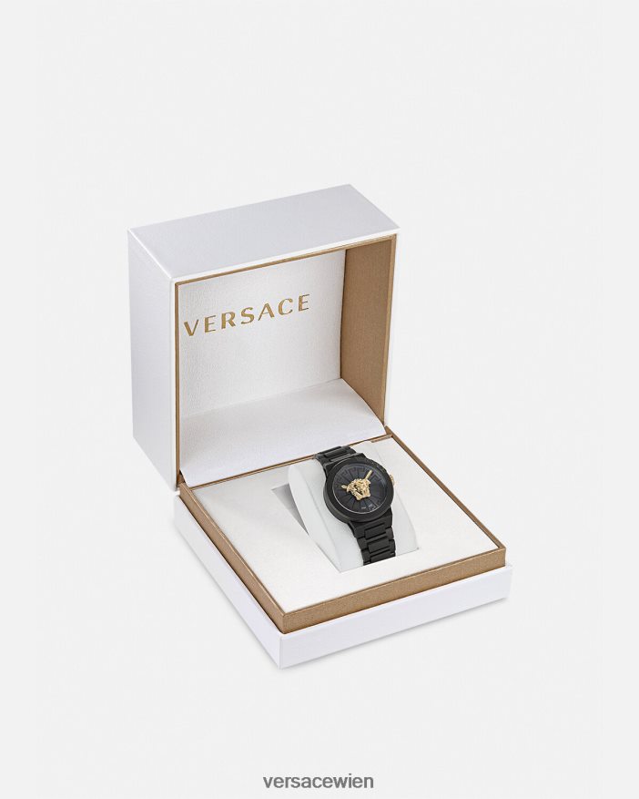 Schwarz Medusa Unendliche Uhr Versace Frauen Zubehör 8N4XJD994