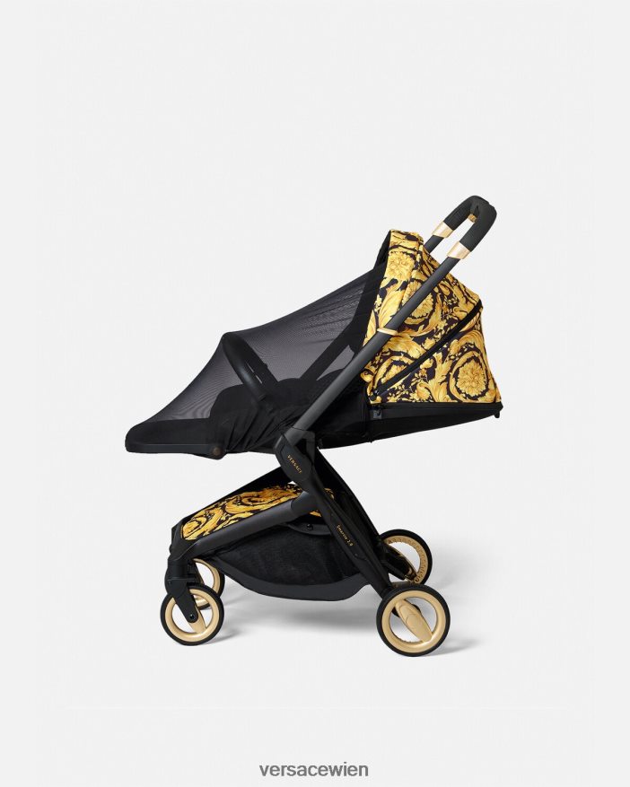 Schwarz Moskitonetz für Kinderwagen Versace Kinder Zubehör 8N4XJD1838