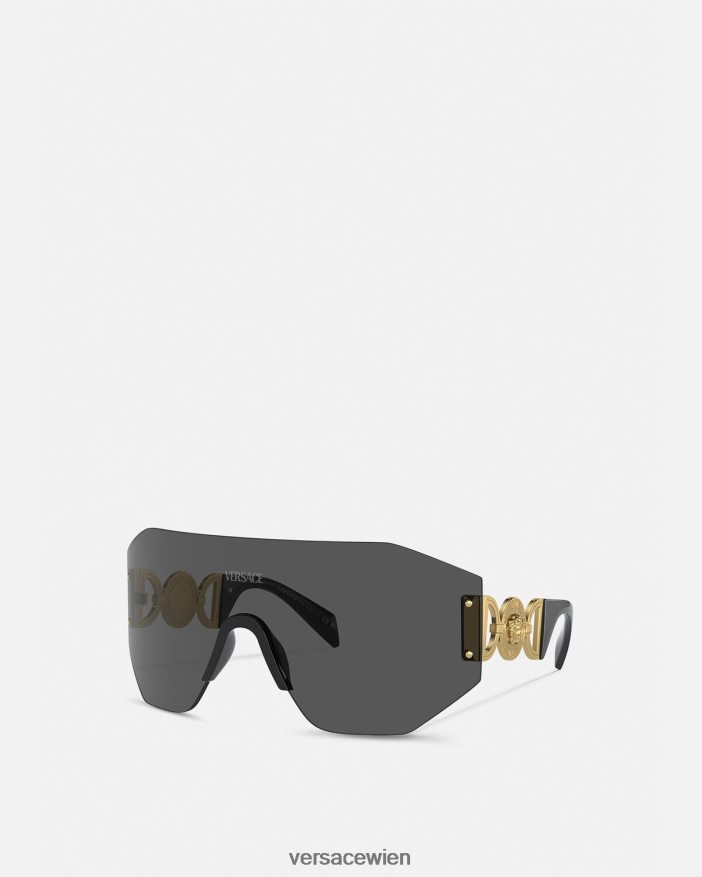 Schwarz Sonnenbrille mit Medusa 95-Maske Versace Frauen Zubehör 8N4XJD607