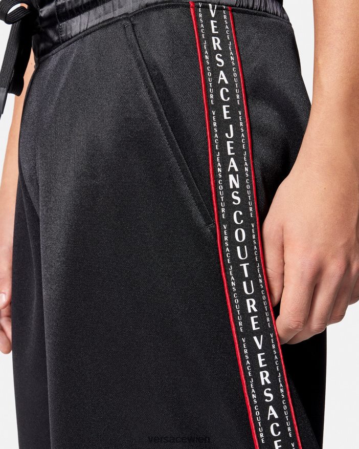 Schwarz Sweatshorts mit Logo Versace Männer Kleidung 8N4XJD2432