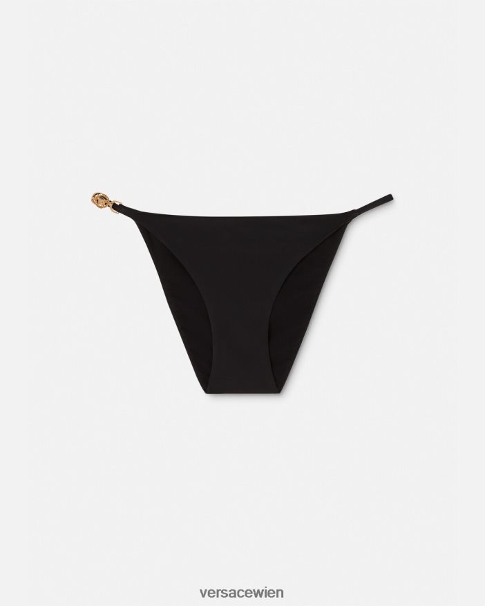 Schwarz Triangel-Bikinihose mit Medusa 95 Versace Frauen Unterwäsche und Strandbekleidung 8N4XJD1146