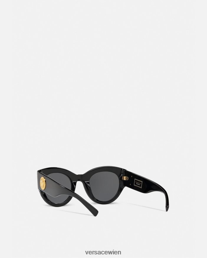 Schwarz Tribute-Sonnenbrille Versace Frauen Zubehör 8N4XJD678