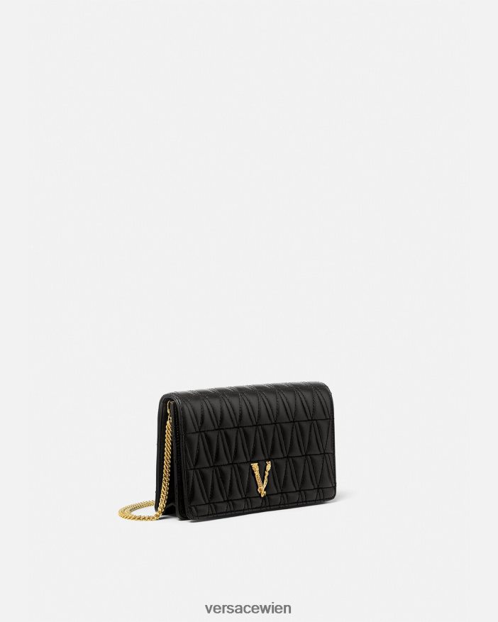 Schwarz Virtus-Kupplung Versace Frauen Taschen 8N4XJD369