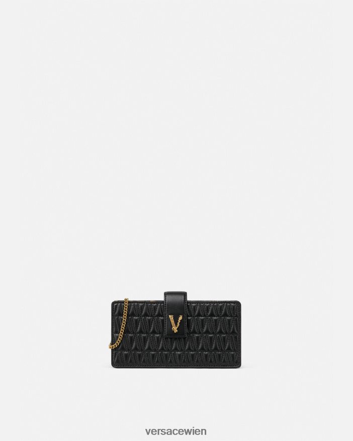 Schwarz Virtus-Kupplung Versace Frauen Taschen 8N4XJD374