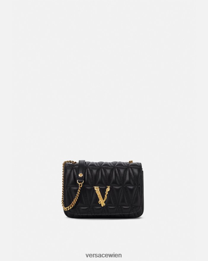 Schwarz Virtus kleine Umhängetasche Versace Frauen Taschen 8N4XJD367