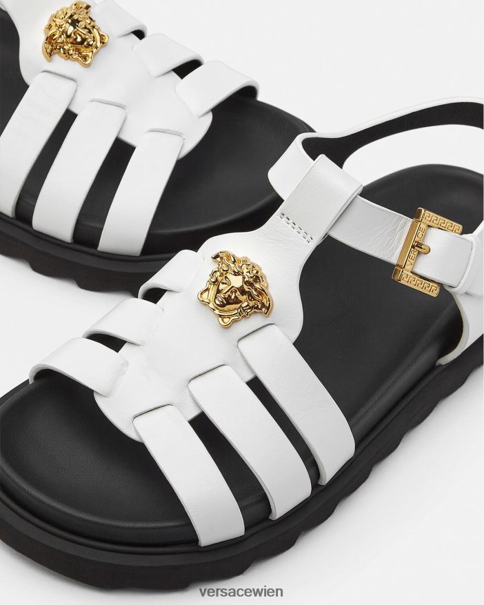 Weiß La Medusa-Sandalen Versace Kinder Schuh 8N4XJD2042