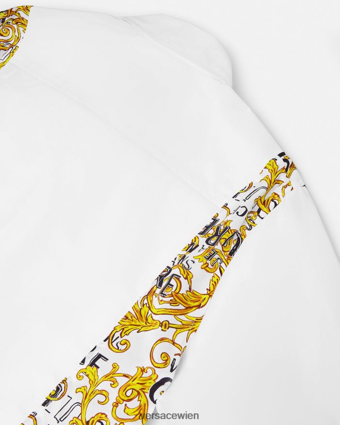 Weiß Logo-Couture-Shirt Versace Männer Kleidung 8N4XJD2399