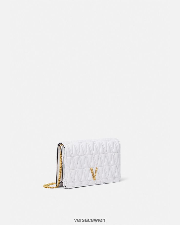 Weiß Virtus-Kupplung Versace Frauen Taschen 8N4XJD371