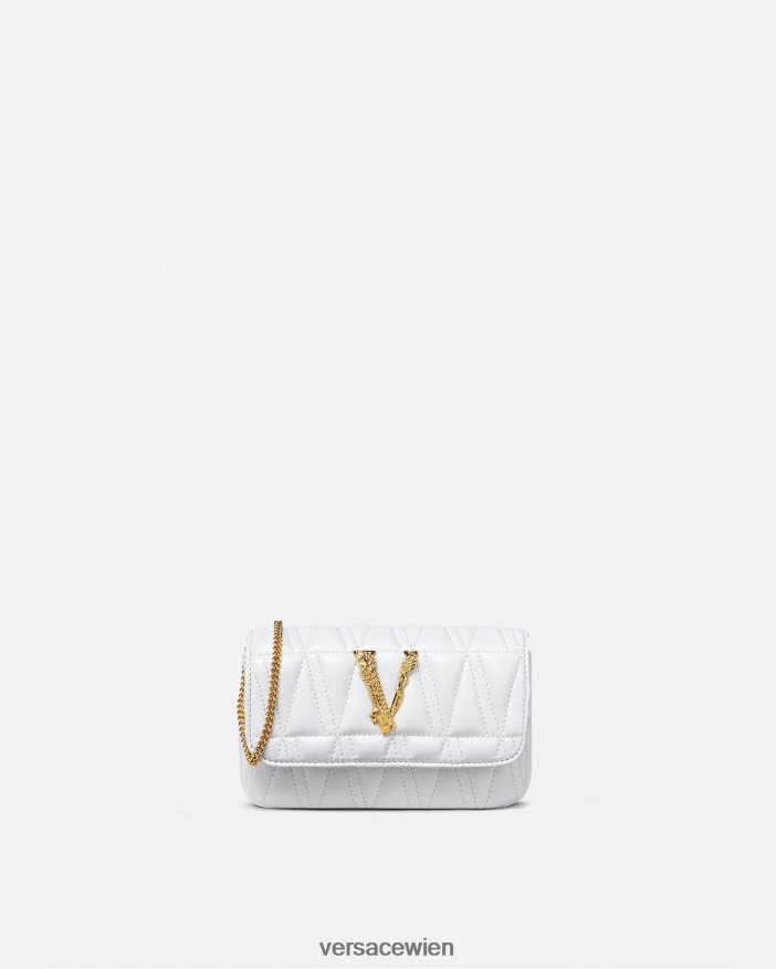 Weiß Virtus Mini-Tasche Versace Frauen Taschen 8N4XJD375