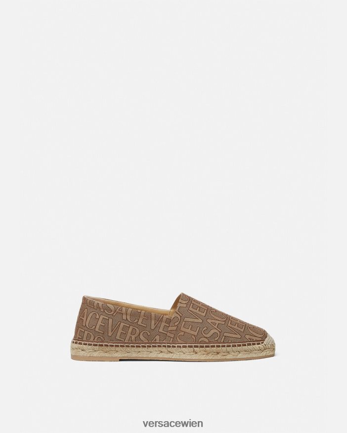 braun Allover-Espadrilles Versace Männer Schuh 8N4XJD1563