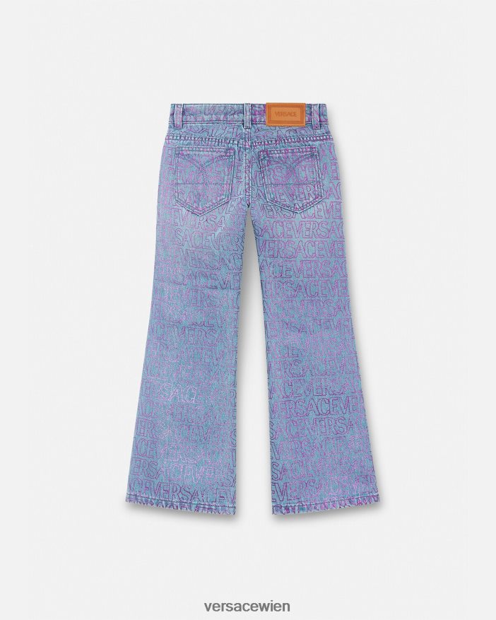 drucken Allover-Jeans Versace Kinder Kleidung 8N4XJD1979