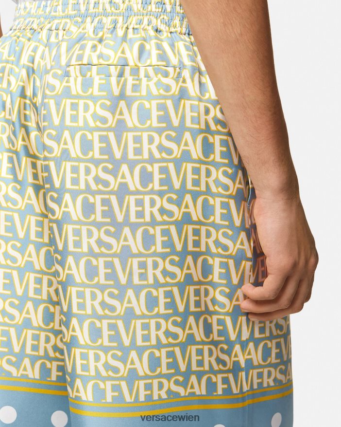 drucken Allover-Shorts aus Seide Versace Männer Kleidung 8N4XJD1438