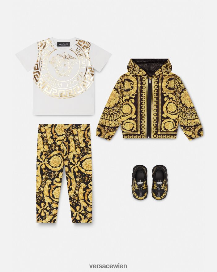 drucken Baby-Leggings im Barocco-Stil Versace Kinder Kleidung 8N4XJD1861