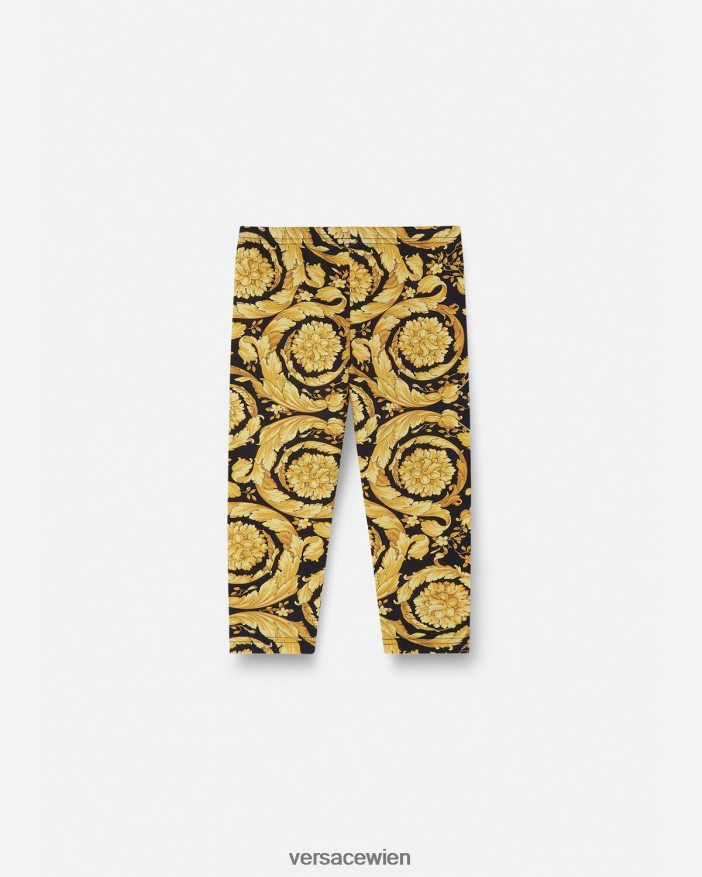 drucken Baby-Leggings im Barocco-Stil Versace Kinder Kleidung 8N4XJD1861