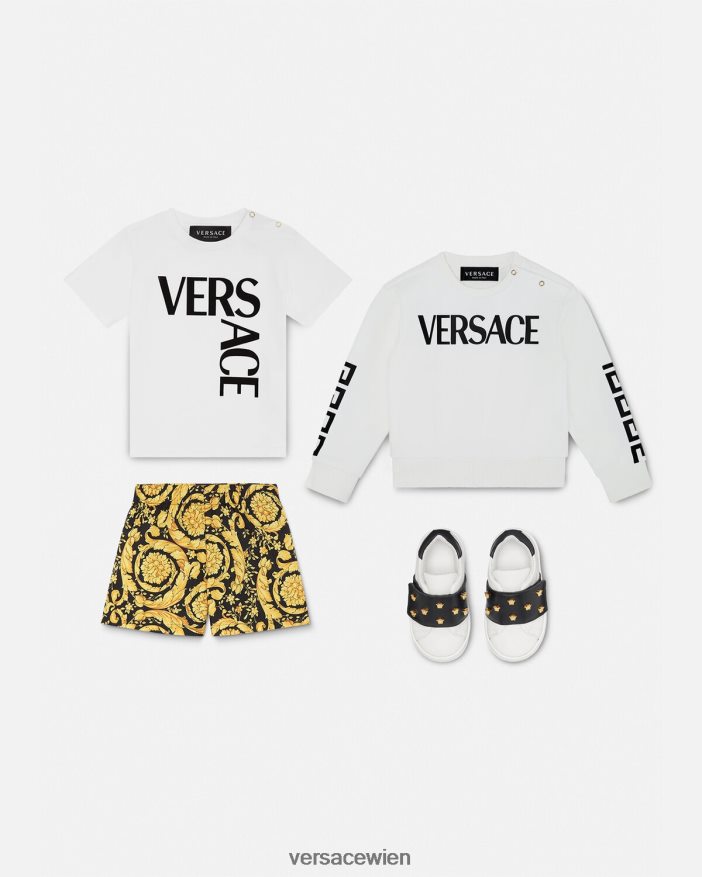 drucken Badeshorts für Babys im Barocco-Stil Versace Kinder Kleidung 8N4XJD1885