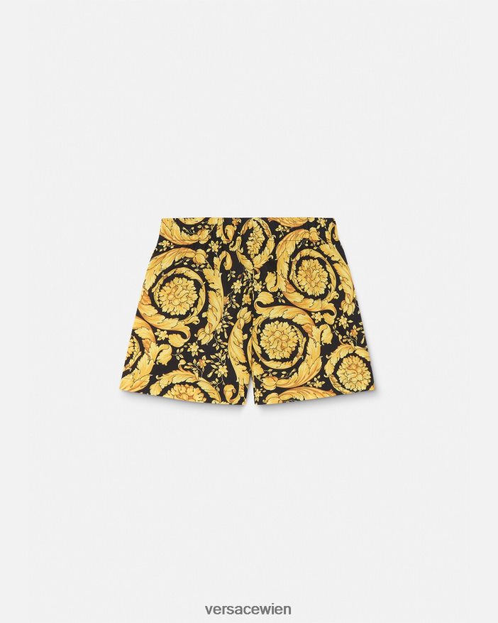 drucken Badeshorts für Babys im Barocco-Stil Versace Kinder Kleidung 8N4XJD1885