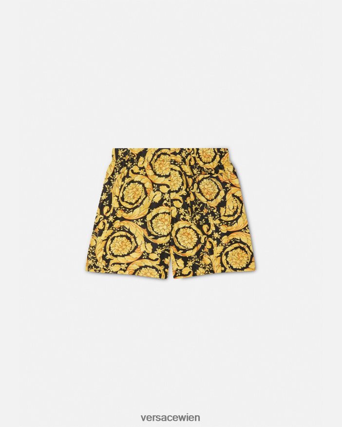 drucken Badeshorts mit Barocco-Logo Versace Kinder Kleidung 8N4XJD2096