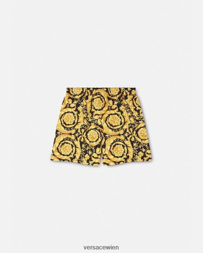 drucken Badeshorts mit Barocco-Print Versace Kinder Kleidung 8N4XJD2097