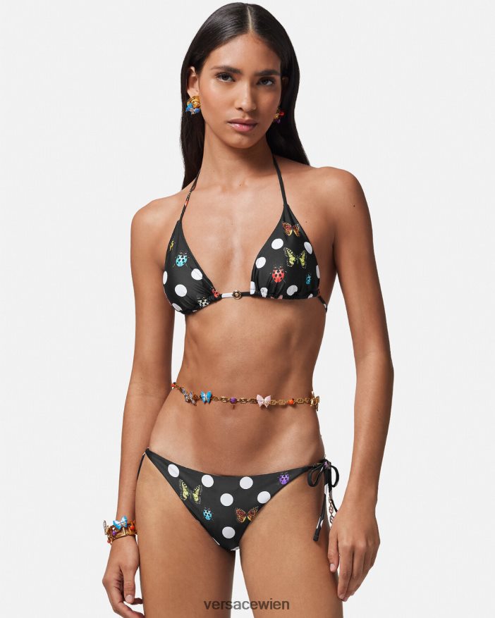 drucken Bikinihose mit Schmetterlingen Versace Frauen Unterwäsche und Strandbekleidung 8N4XJD1115