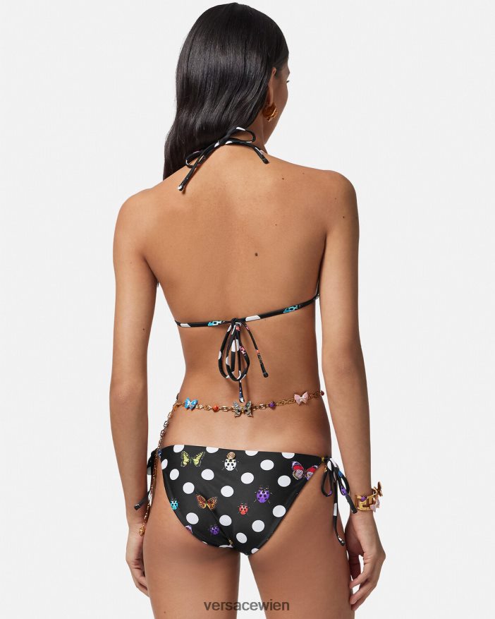 drucken Bikinihose mit Schmetterlingen Versace Frauen Unterwäsche und Strandbekleidung 8N4XJD1115