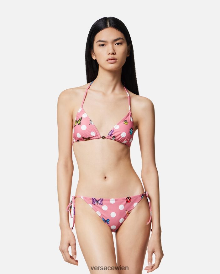 drucken Bikinihose mit Schmetterlingen Versace Frauen Unterwäsche und Strandbekleidung 8N4XJD1133