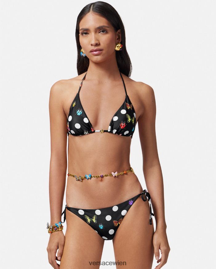 drucken Bikinioberteil mit Schmetterlingen Versace Frauen Unterwäsche und Strandbekleidung 8N4XJD1114