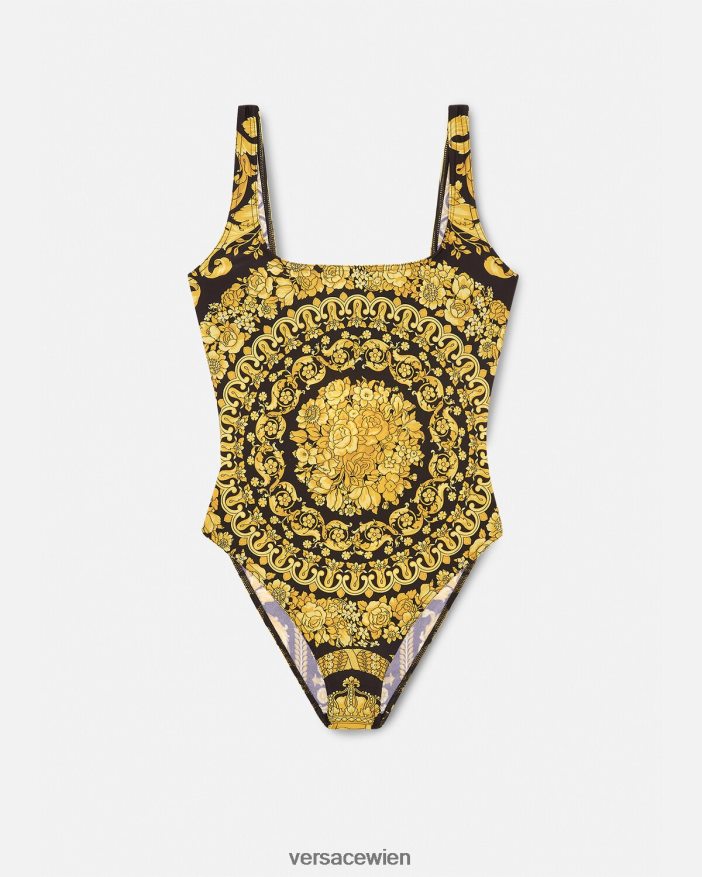 drucken Einteiliger Badeanzug mit Barocco-Print Versace Frauen Unterwäsche und Strandbekleidung 8N4XJD1143