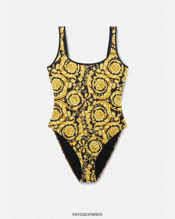 drucken Einteiliger Badeanzug mit Barocco-Print Versace Frauen Unterwäsche und Strandbekleidung 8N4XJD1144