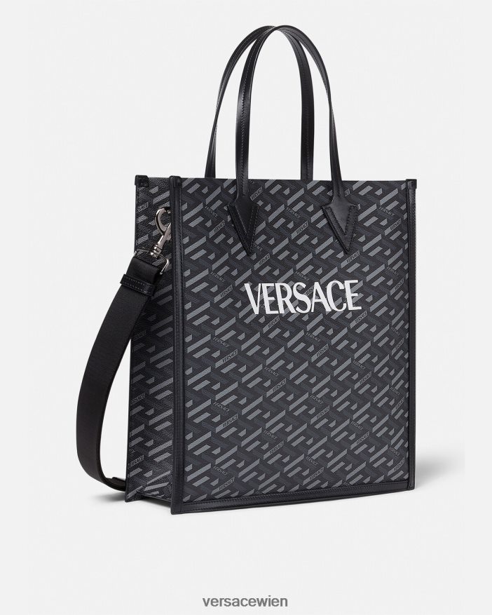 drucken Große La Greca-Tragetasche mit Signatur Versace Männer Taschen 8N4XJD1477