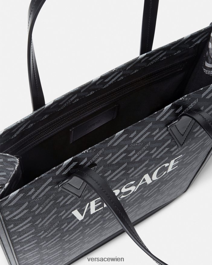 drucken Große La Greca-Tragetasche mit Signatur Versace Männer Taschen 8N4XJD1477