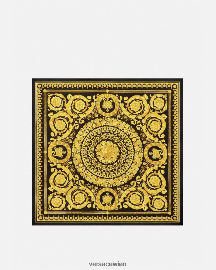 drucken Großes Seidenfoulard im Barocco-Stil Versace Frauen Zubehör 8N4XJD902