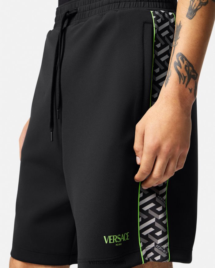 drucken La Greca-Nylon-Turnshorts Versace Männer Kleidung 8N4XJD1459