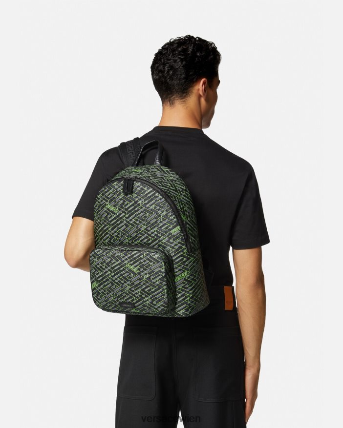 drucken La Greca-Signatur-Rucksack Versace Männer Taschen 8N4XJD1488