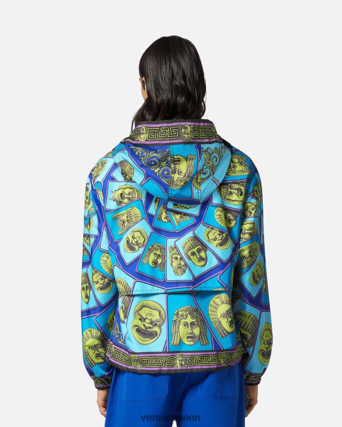 drucken Le Maschere Windjacke Versace Männer Kleidung 8N4XJD1235