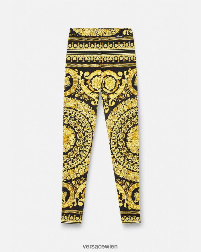 drucken Leggings im Barocco-Stil Versace Frauen Kleidung 8N4XJD199