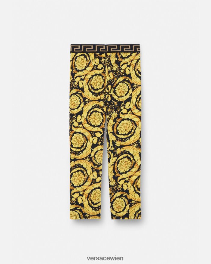 drucken Leggings im Barocco-Stil Versace Kinder Kleidung 8N4XJD1960