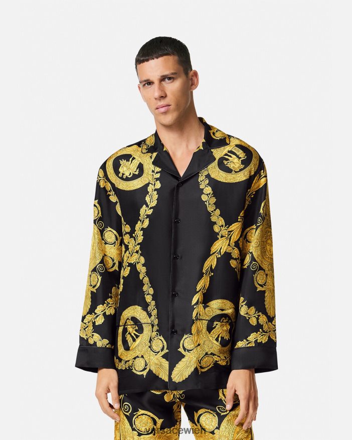 drucken Maschera Barock-Pyjama-Oberteil Versace Männer Unterwäsche und Strandbekleidung 8N4XJD1741