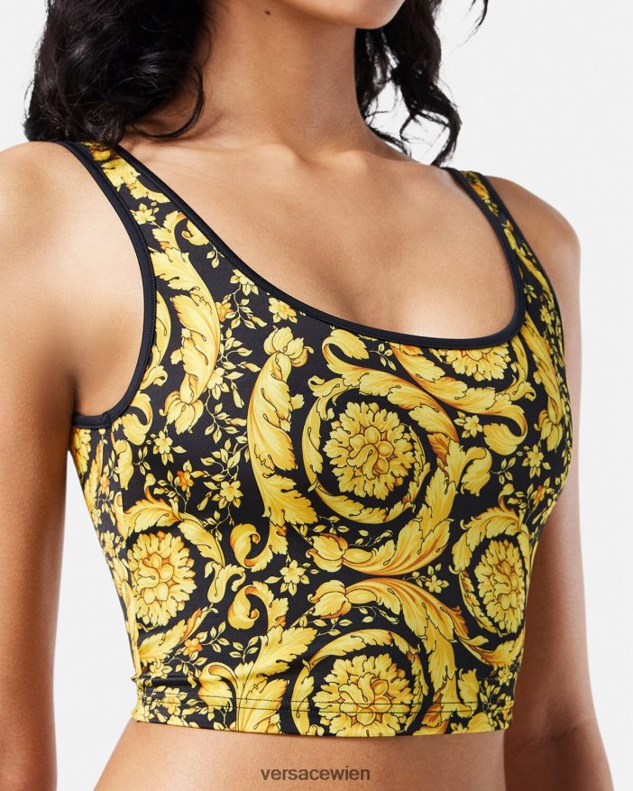 drucken Tankini-Oberteil im Barocco-Stil Versace Frauen Unterwäsche und Strandbekleidung 8N4XJD1172