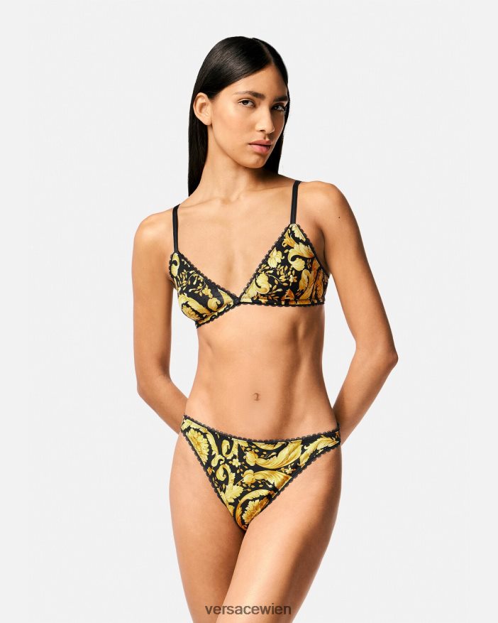 drucken Triangel-Bralette im Barocco-Stil Versace Frauen Unterwäsche und Strandbekleidung 8N4XJD1034