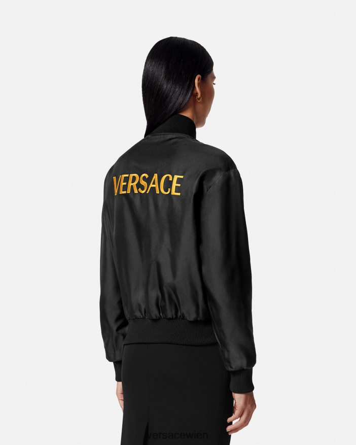 drucken Wende-Bomberjacke im Barocco-Stil Versace Frauen Kleidung 8N4XJD88