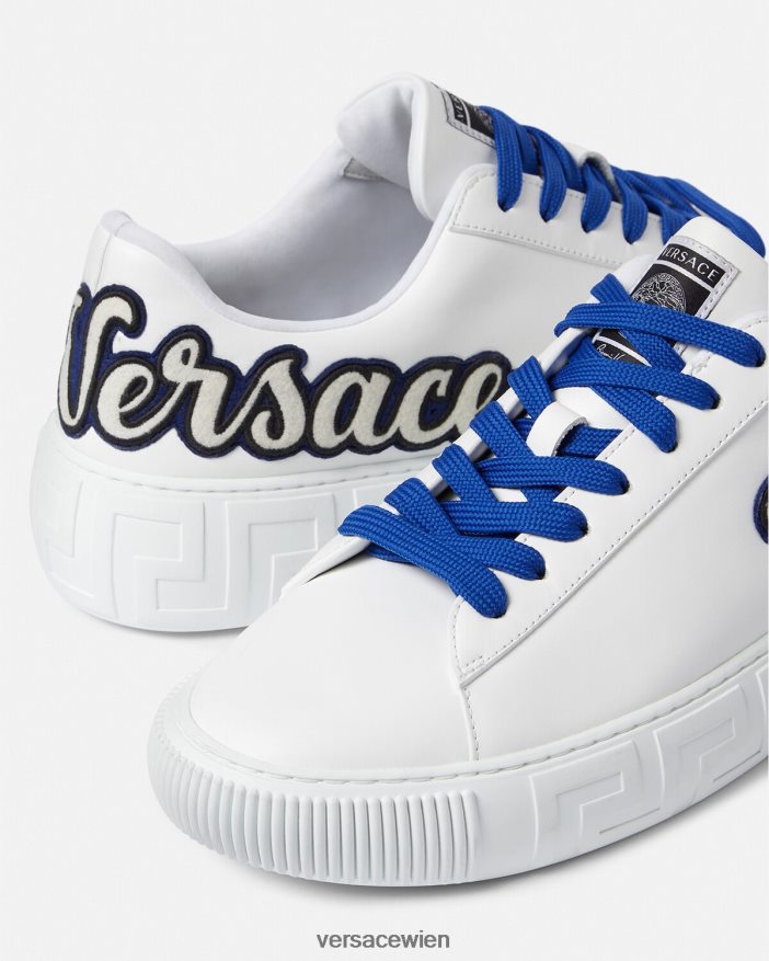 eine Farbe College-Greca-Turnschuhe Versace Männer Schuh 8N4XJD1557