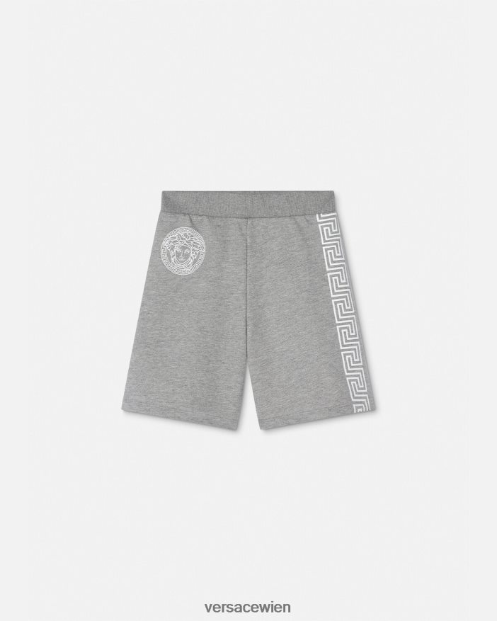 grau Greca-Sweatshorts Versace Kinder Kleidung 8N4XJD2081