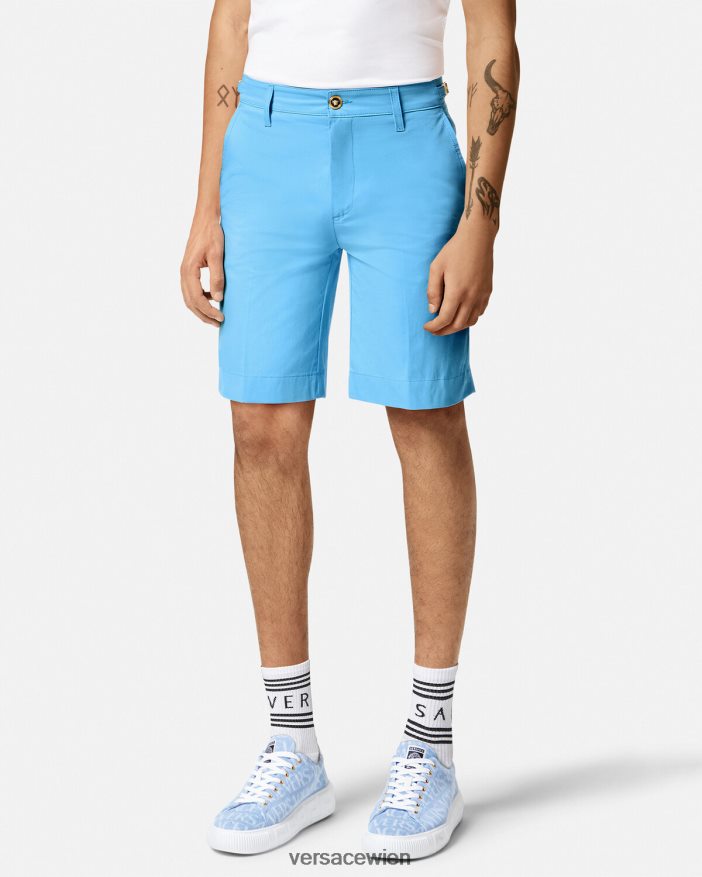 hellblau Medusa Biggie Bermudashorts Versace Männer Kleidung 8N4XJD1445