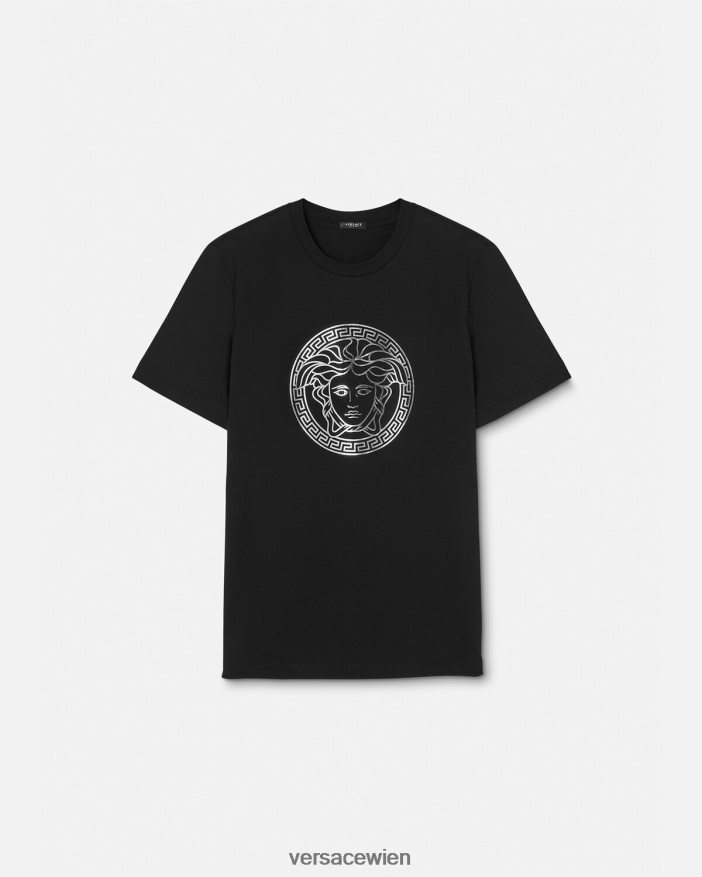 Schwarz Medusa-T-Shirt Versace Frauen Kleidung 8N4XJD129