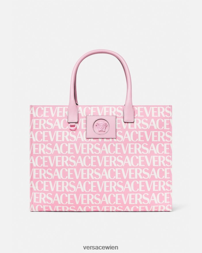 Rosa Allover-große Einkaufstasche Versace Frauen Taschen 8N4XJD323