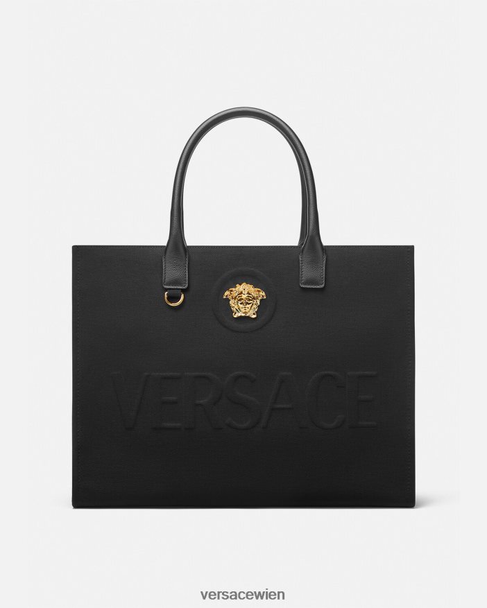 Schwarz Große La Medusa-Einkaufstasche Versace Frauen Taschen 8N4XJD341